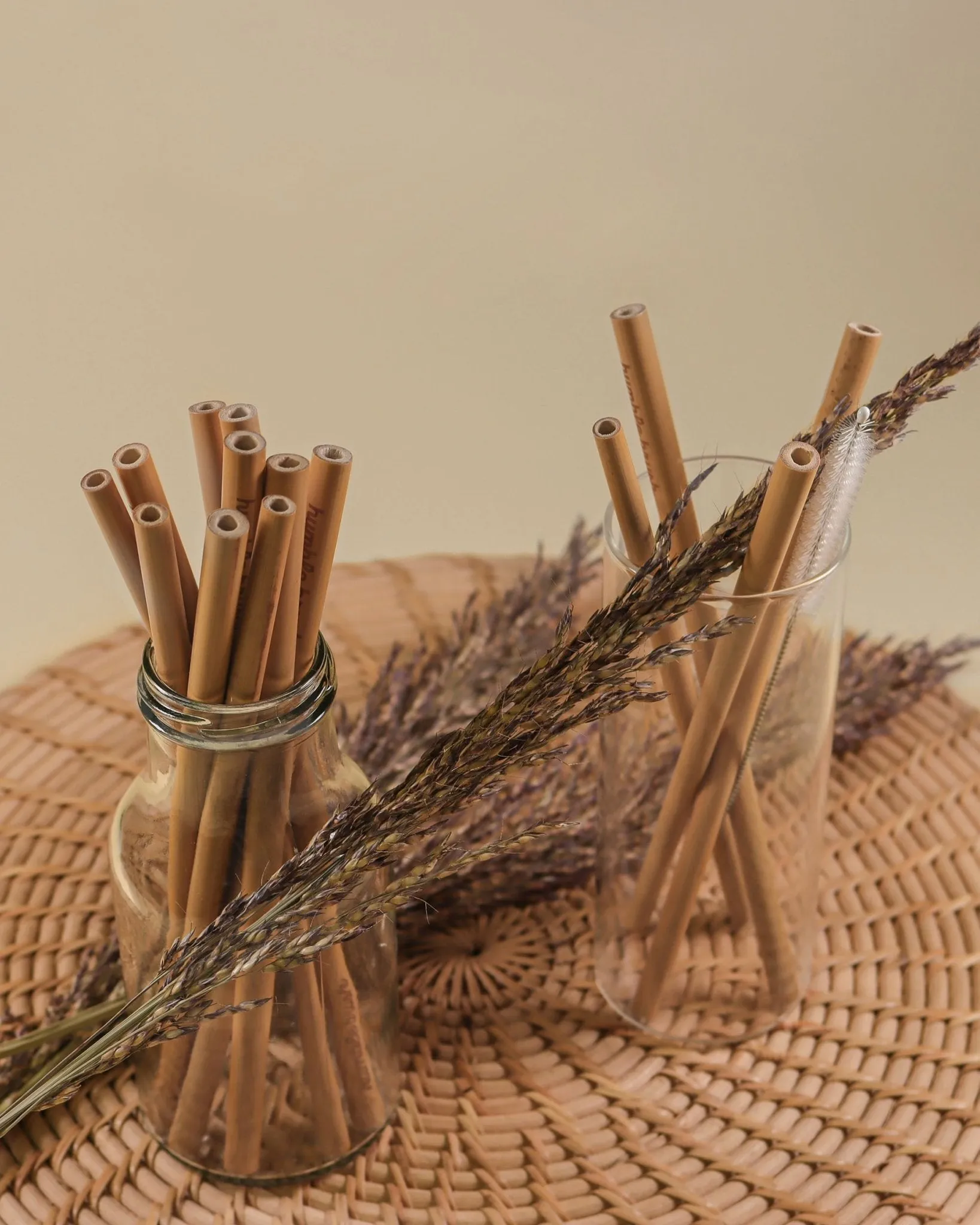 Bamboo Straw 20-pack   5 cleaners