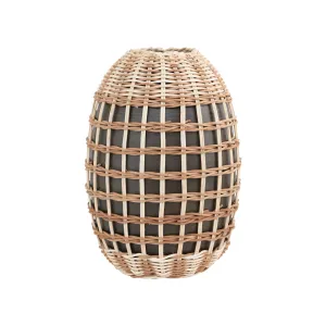 Bamboo Wrapped Vase