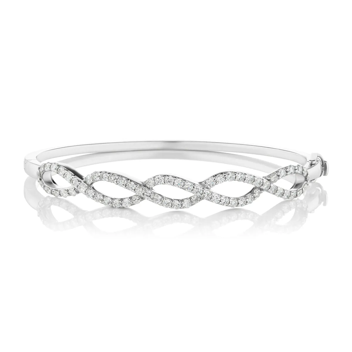 Barmakian Braided Diamond Bangle