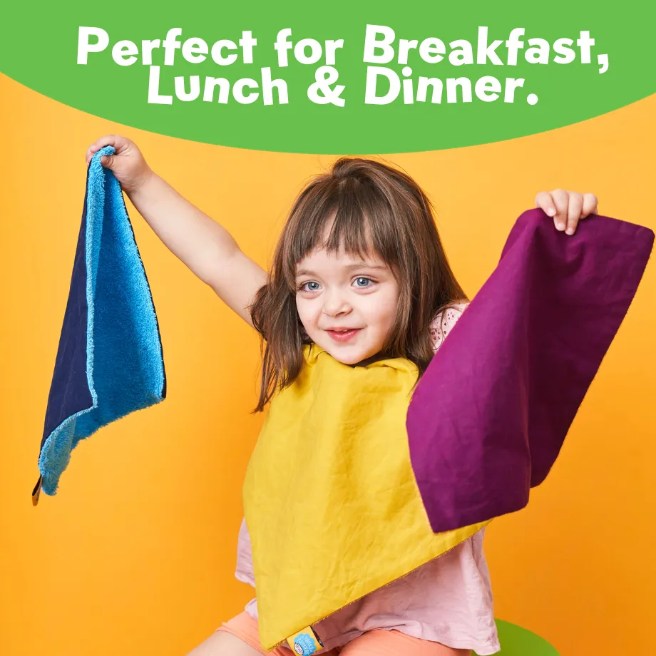 Big Kids Napkins for Children's Mealtimes Lilac & Purple 2 pack