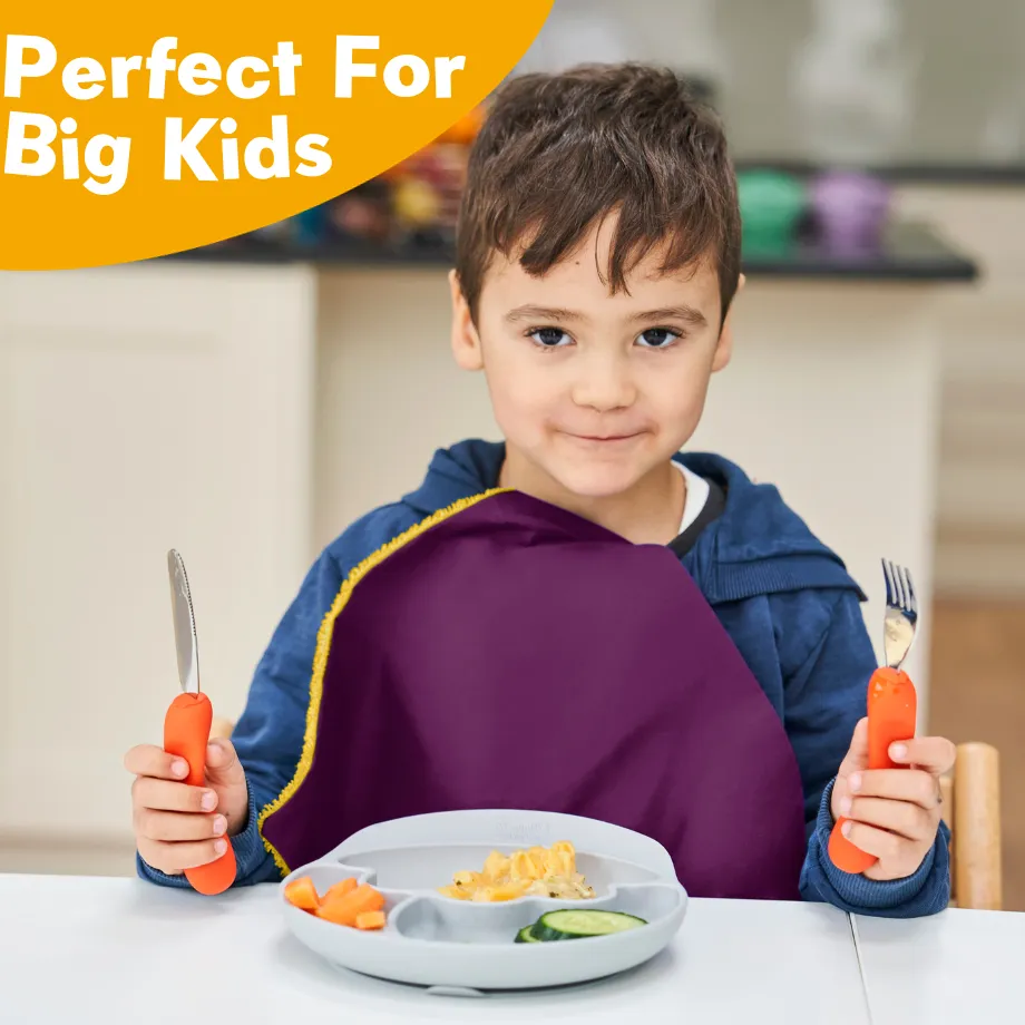 Big Kids Napkins for Children's Mealtimes Lilac & Purple 2 pack