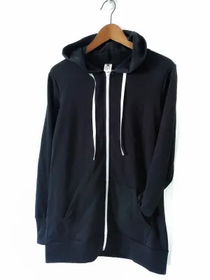 Black Bamboo Terry Zippie NO L/XL