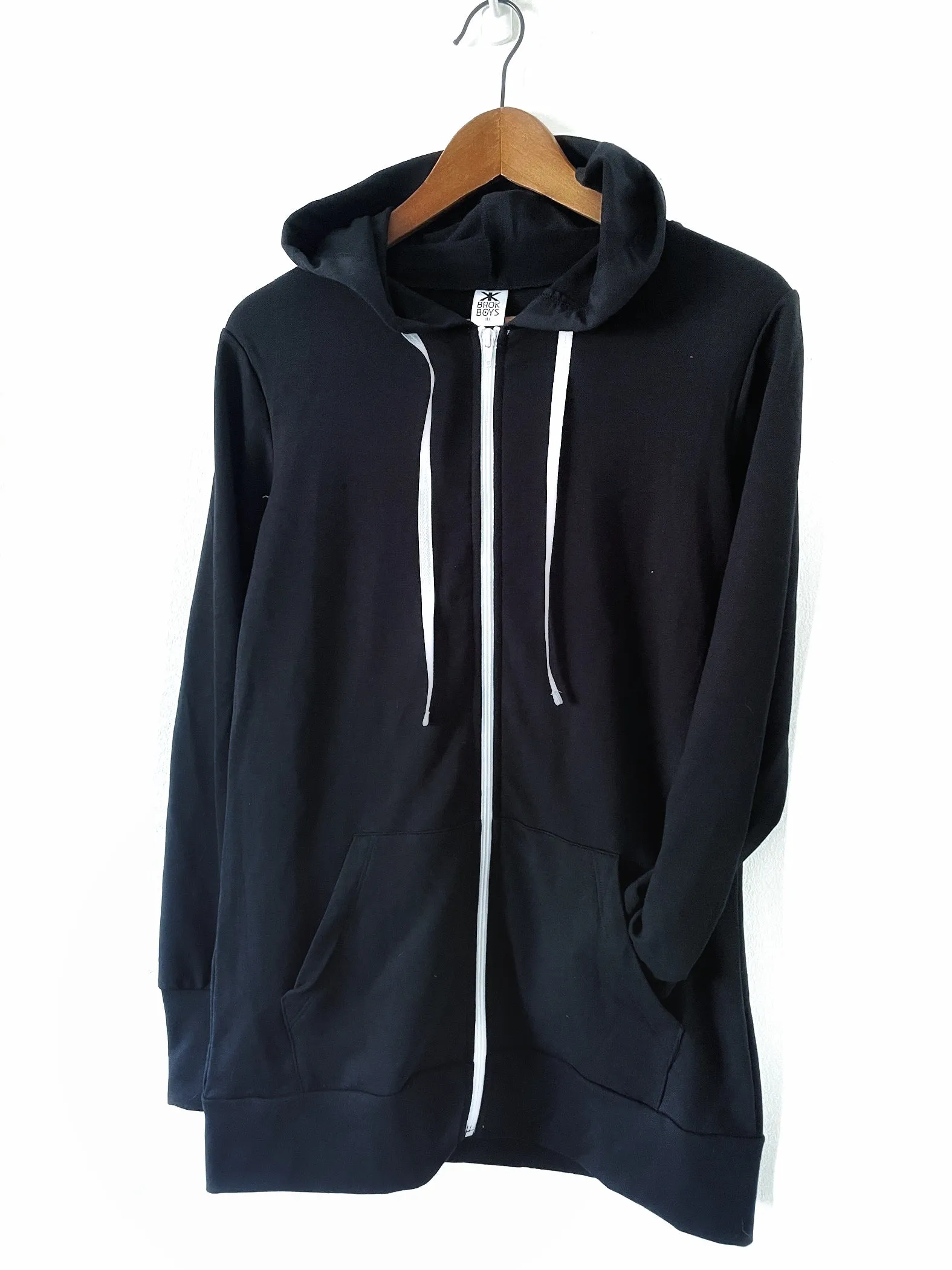 Black Bamboo Terry Zippie NO L/XL