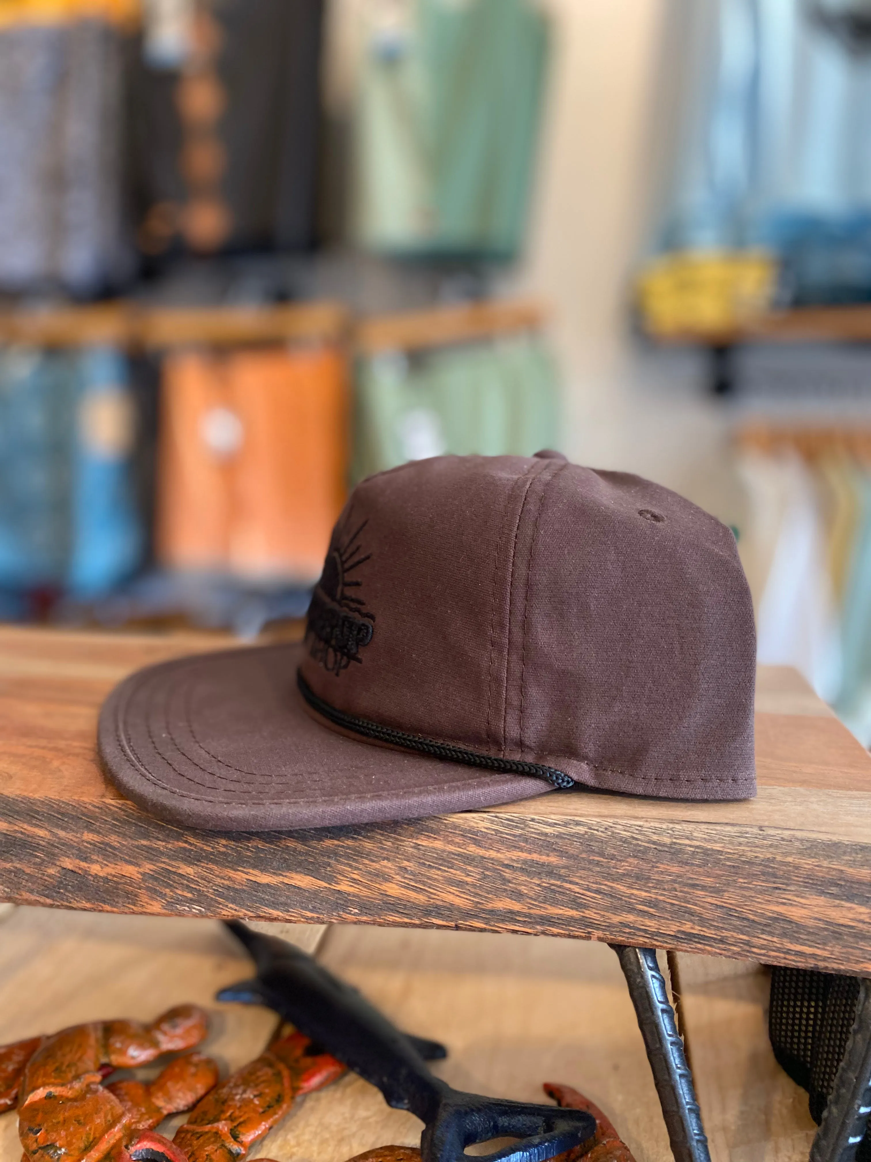 Blacktop Sun Waxed Canvas Cap in Bracken