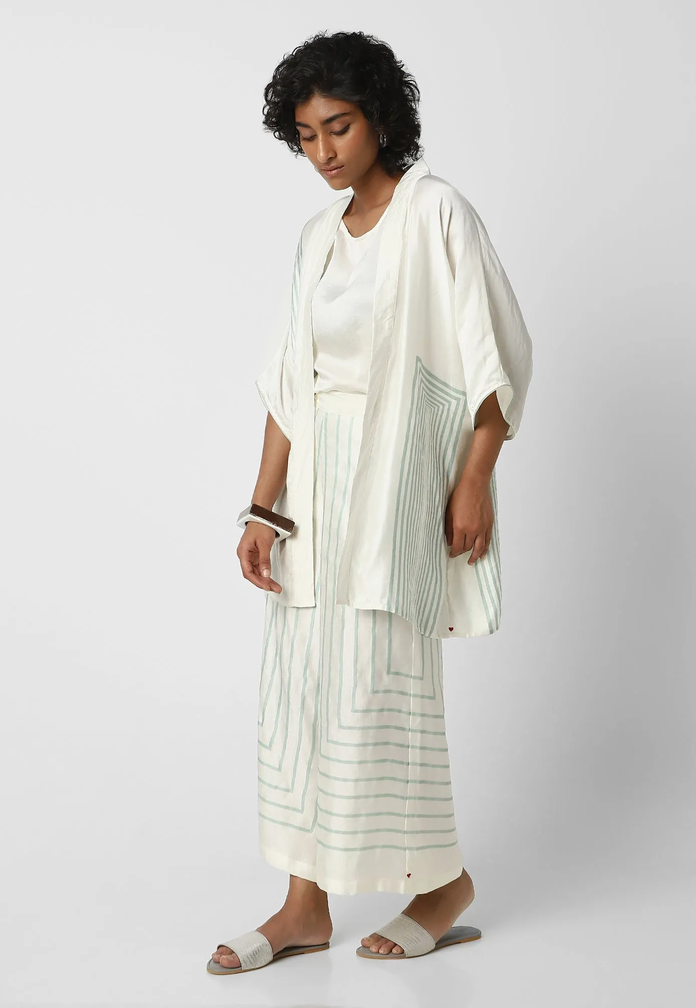 Box Maze Kimono Open Jacket Set