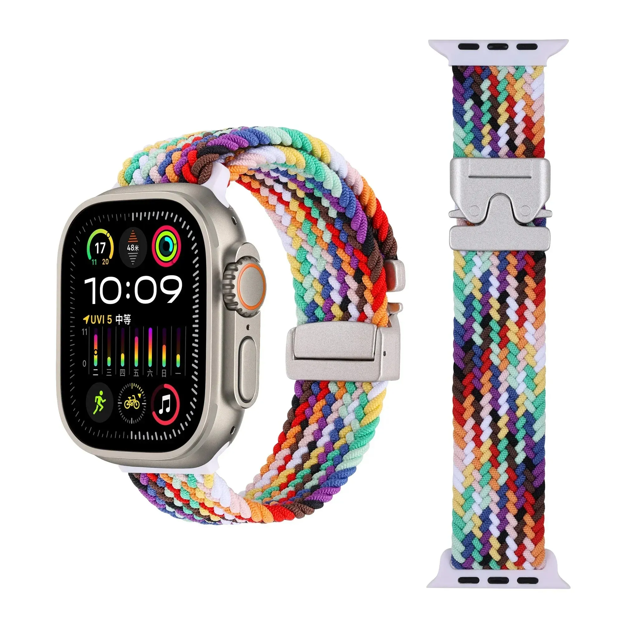 Braided Magnetic Strap for Apple Watch – Bracelet Band for iWatch