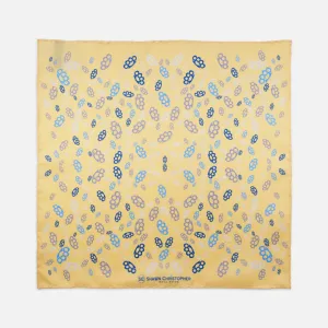 Brass Knuckles Abstract Pocket Square
