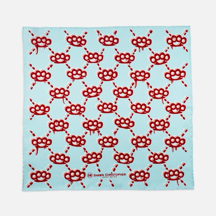 Brass Knuckles Paint Pocket Square