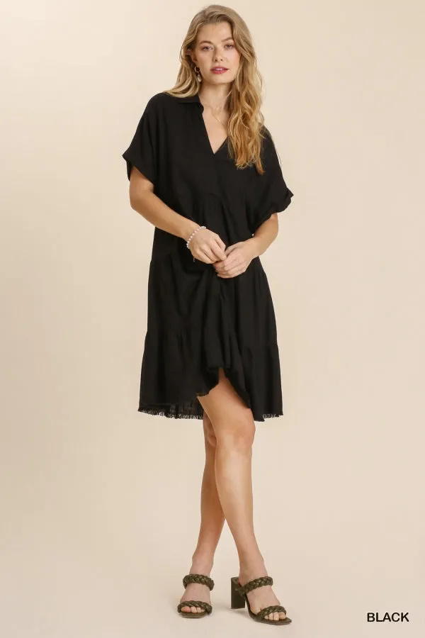 Bree Frayed Dress-Small-3XL