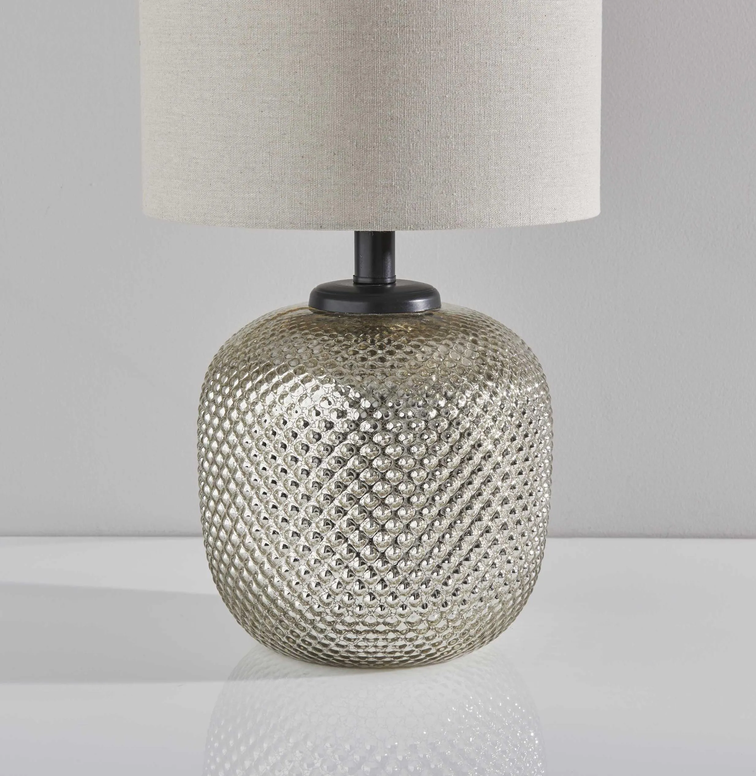Bronze Metal Dotty Table Lamp with Night Light