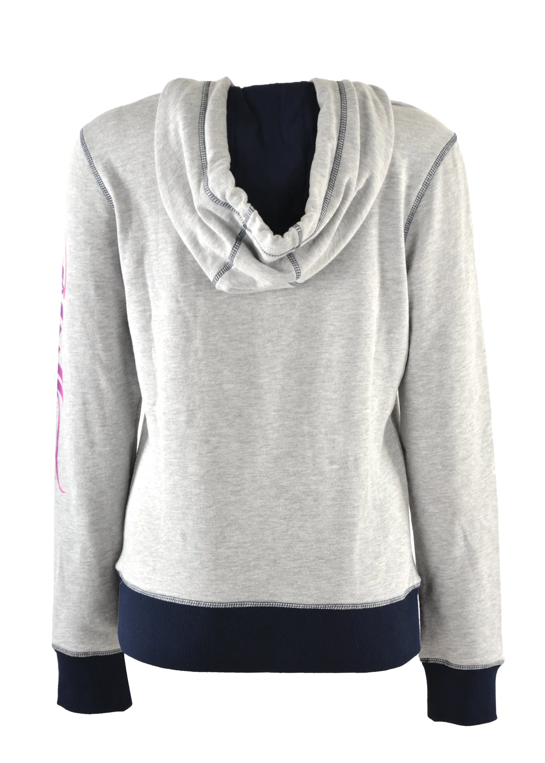 Bullzye Women's Wild & Free Pullover Hoodie - Light Grey Marle