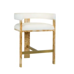 Burl Wood Jada Stool