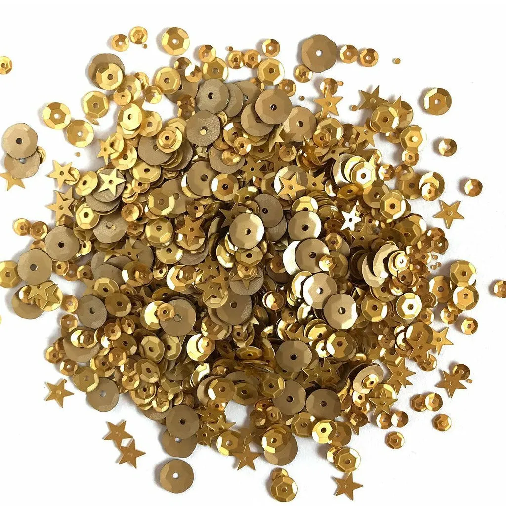 Buttons Galore & More - Shaker Embellishments - Sequin in Cello Bags - Metal PS706