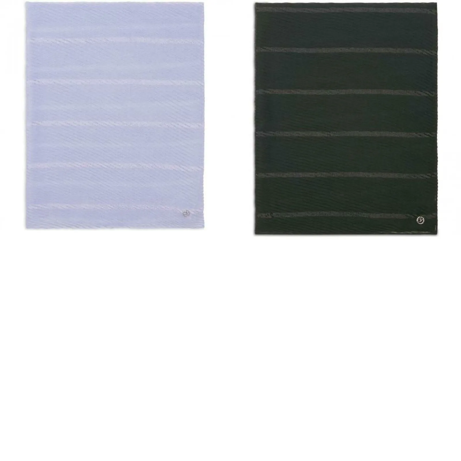 Calvin Klein Women's Tonal Satin Striped Pleated Rectangular Scarf