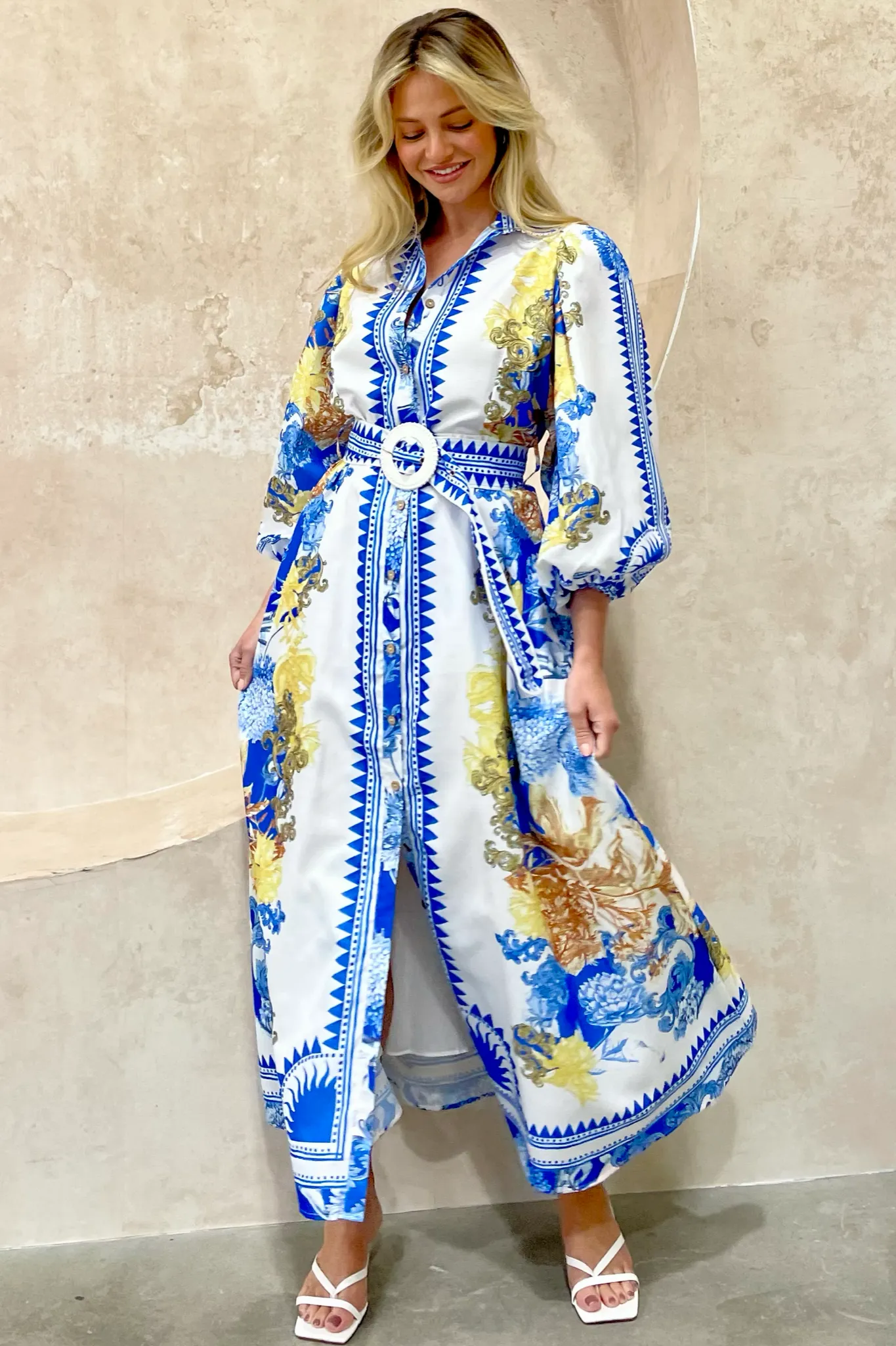 CAPRI 3/4 SLEEVE DRESS EURO DOLL