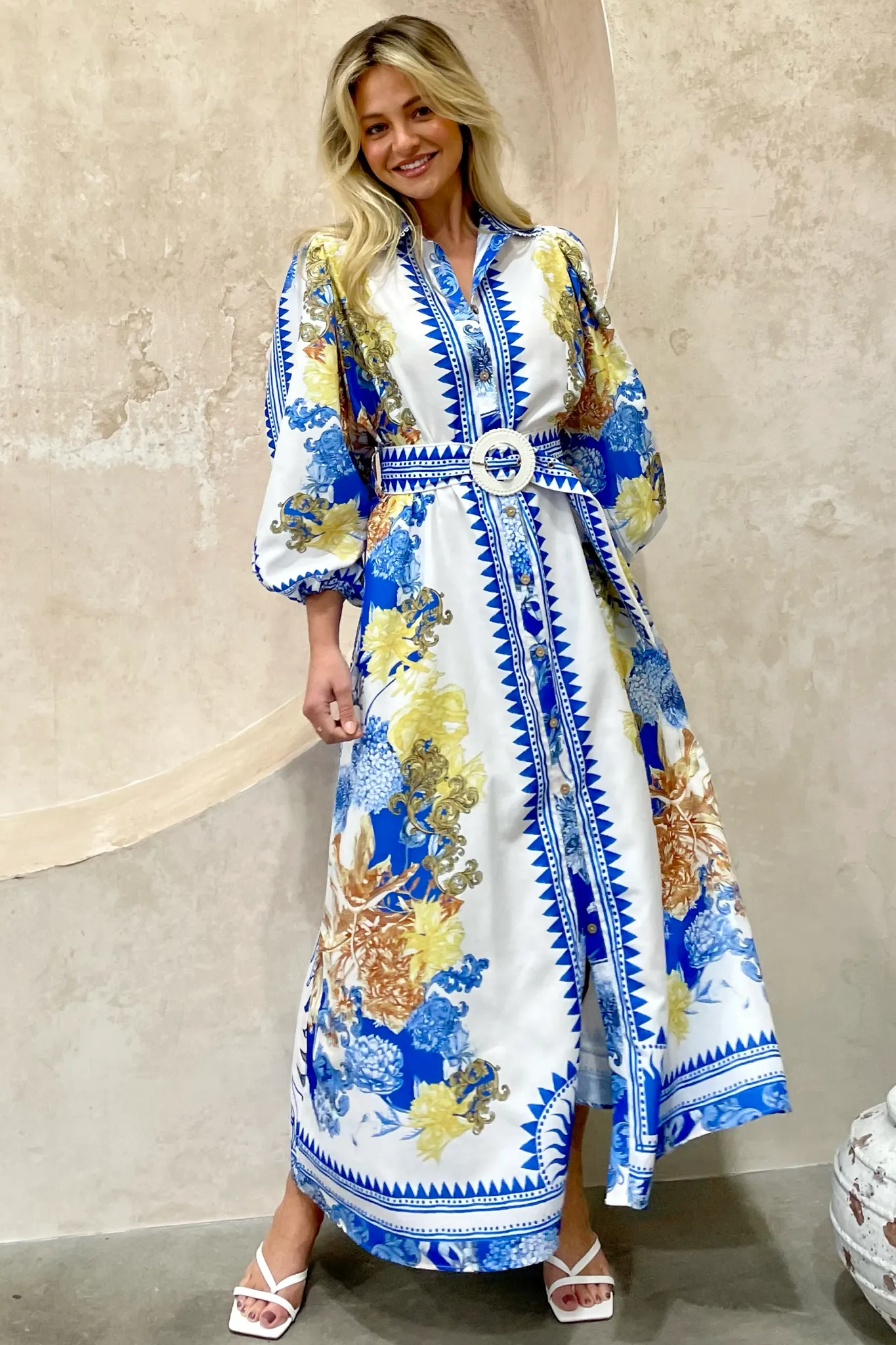 CAPRI 3/4 SLEEVE DRESS EURO DOLL