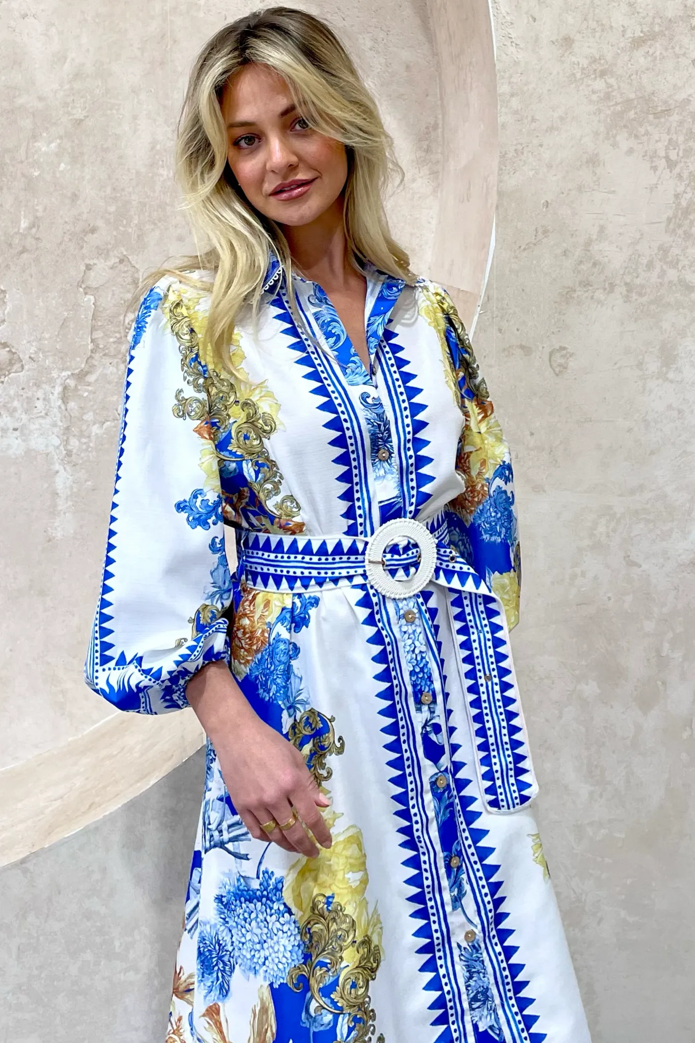 CAPRI 3/4 SLEEVE DRESS EURO DOLL