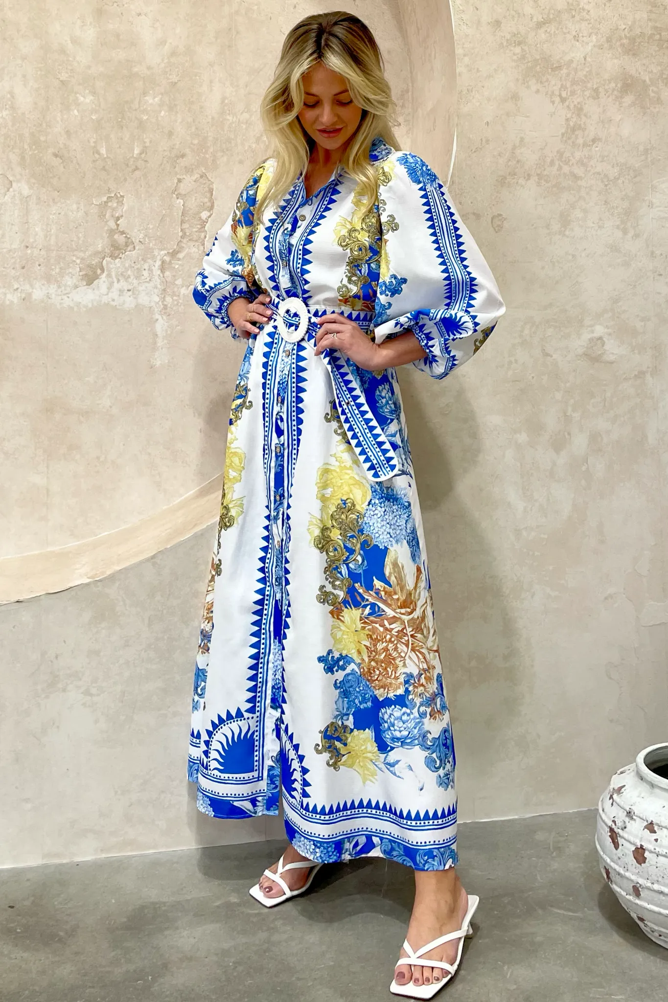 CAPRI 3/4 SLEEVE DRESS EURO DOLL