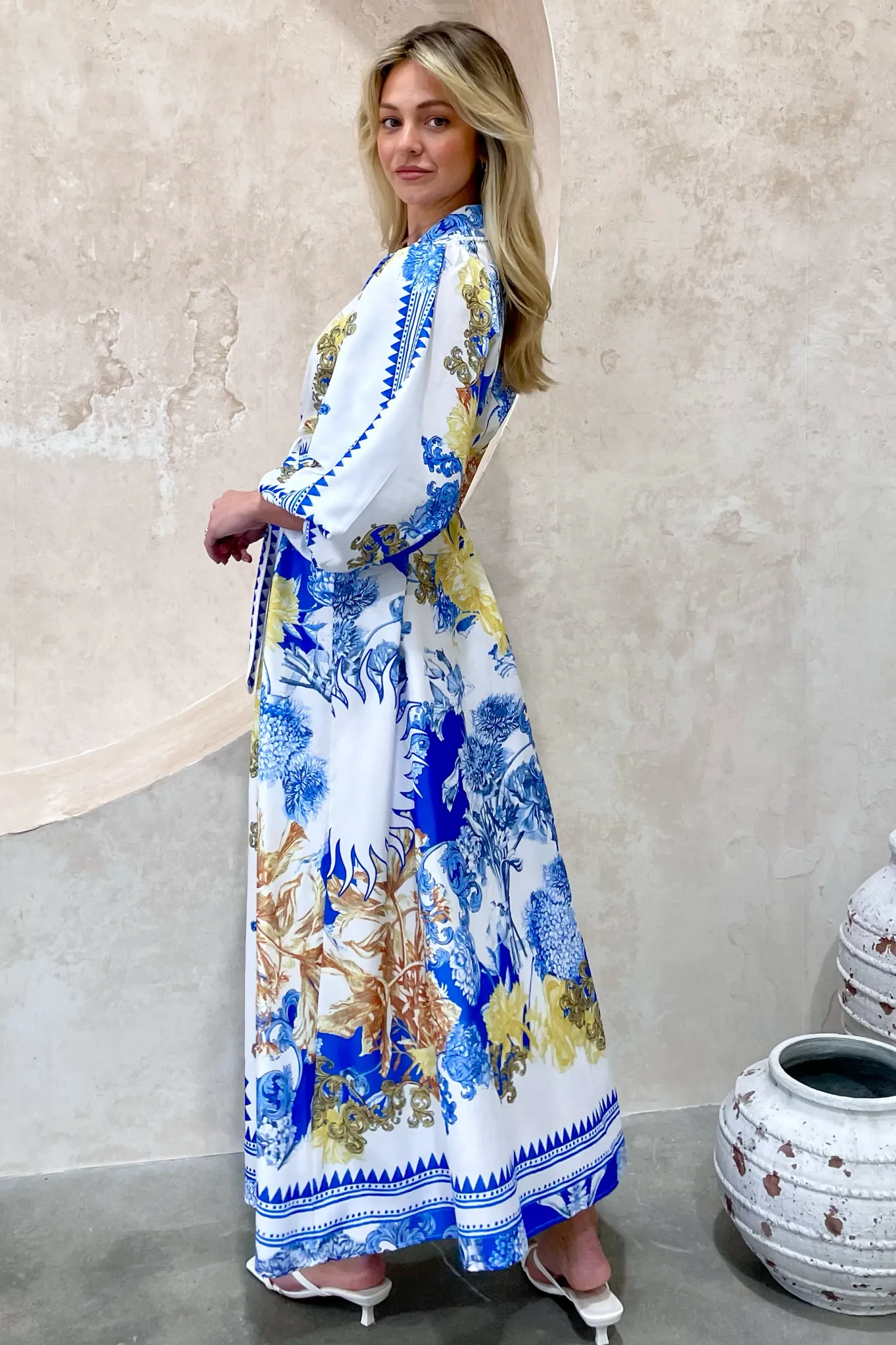 CAPRI 3/4 SLEEVE DRESS EURO DOLL