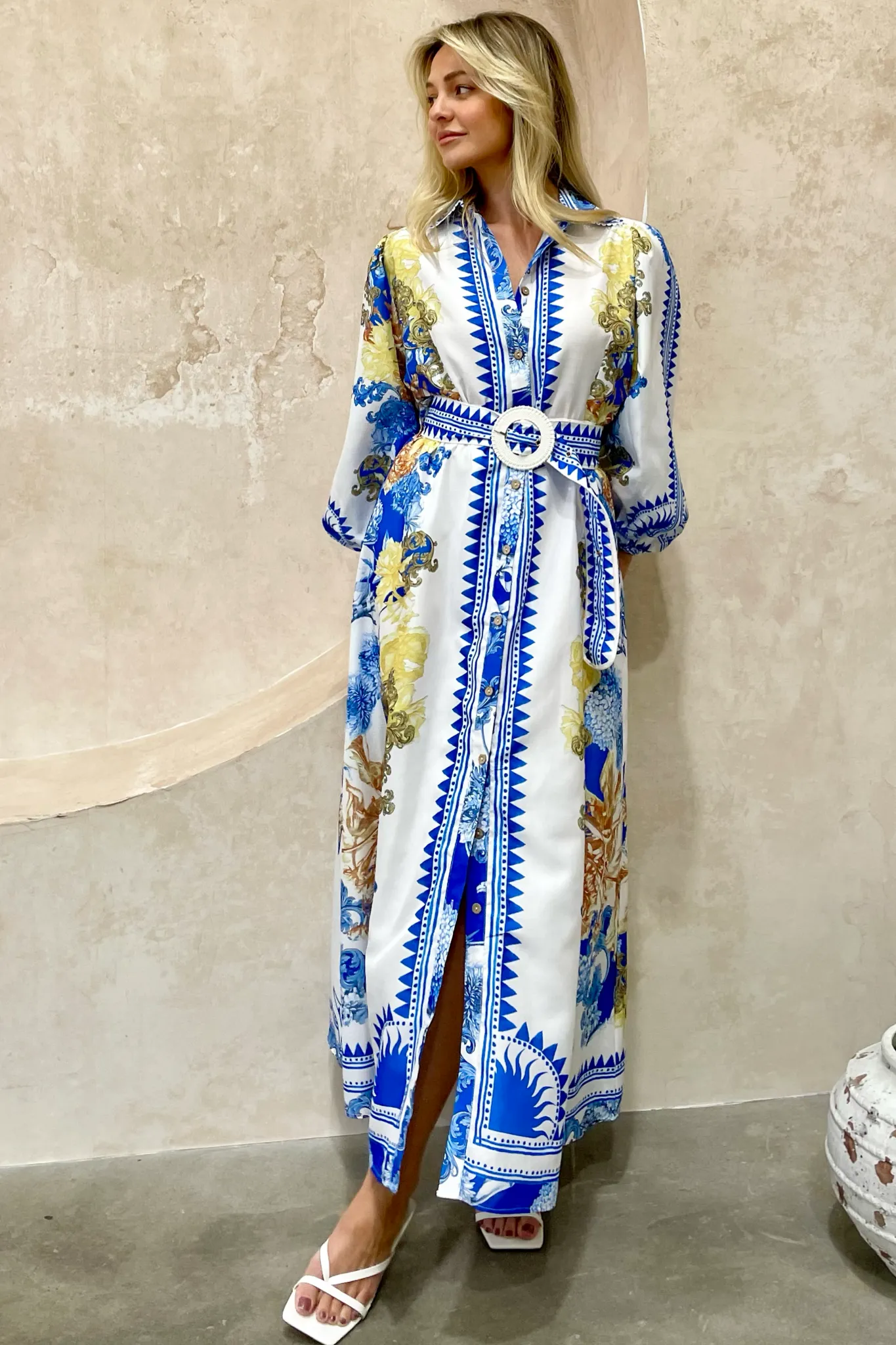 CAPRI 3/4 SLEEVE DRESS EURO DOLL