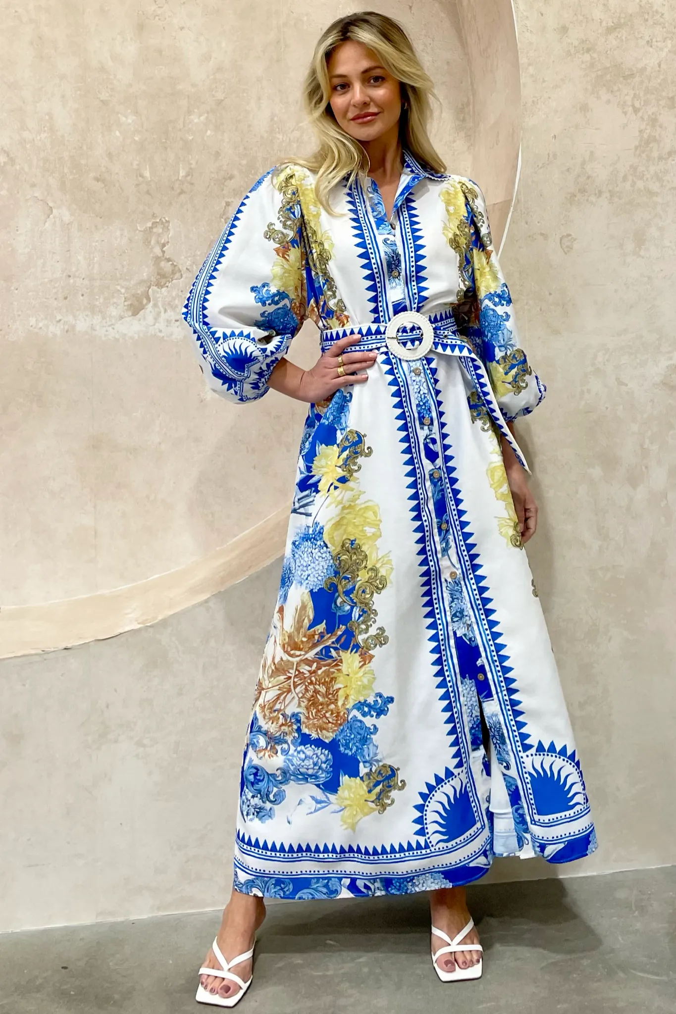 CAPRI 3/4 SLEEVE DRESS EURO DOLL