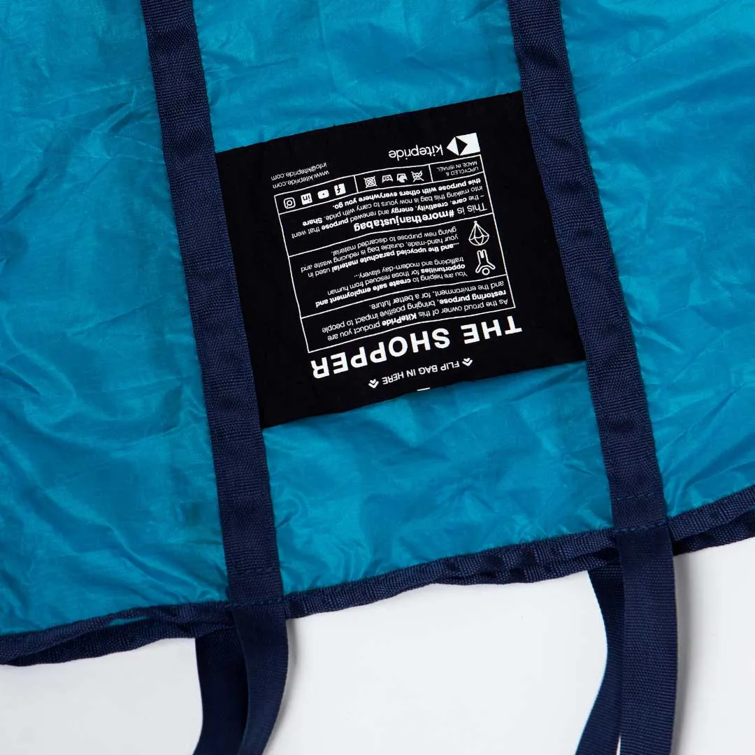 Cassy Shopper Tote-Silk Blue