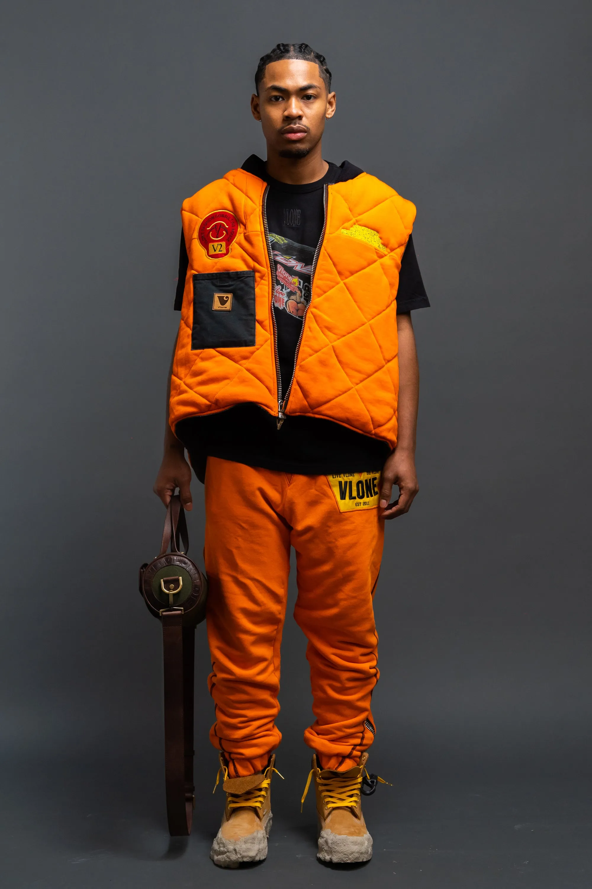 Caution Reversible Zip Vest
