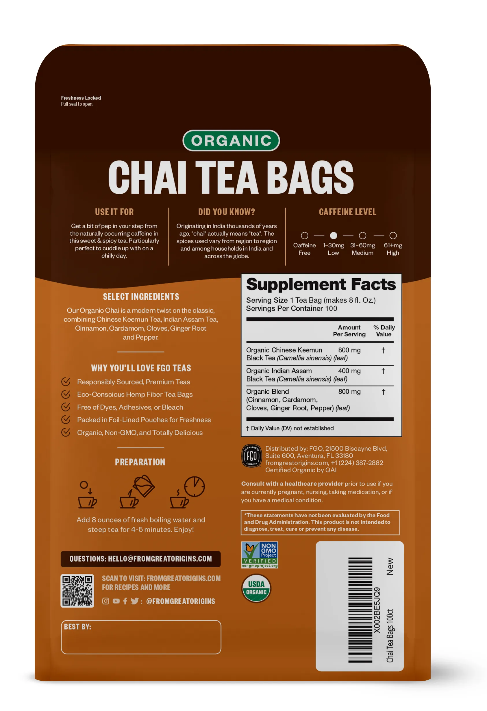 Chai Tea Bags