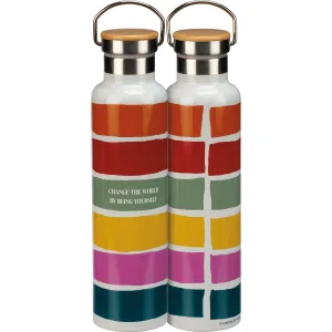 Change the World By Being Yourself Pride Insulated Bottle