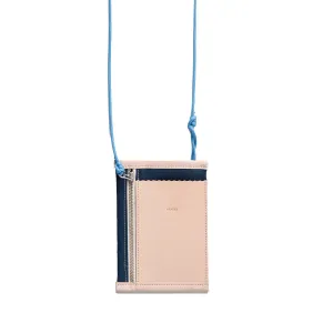 CHEST POUCH- linen/ prussian