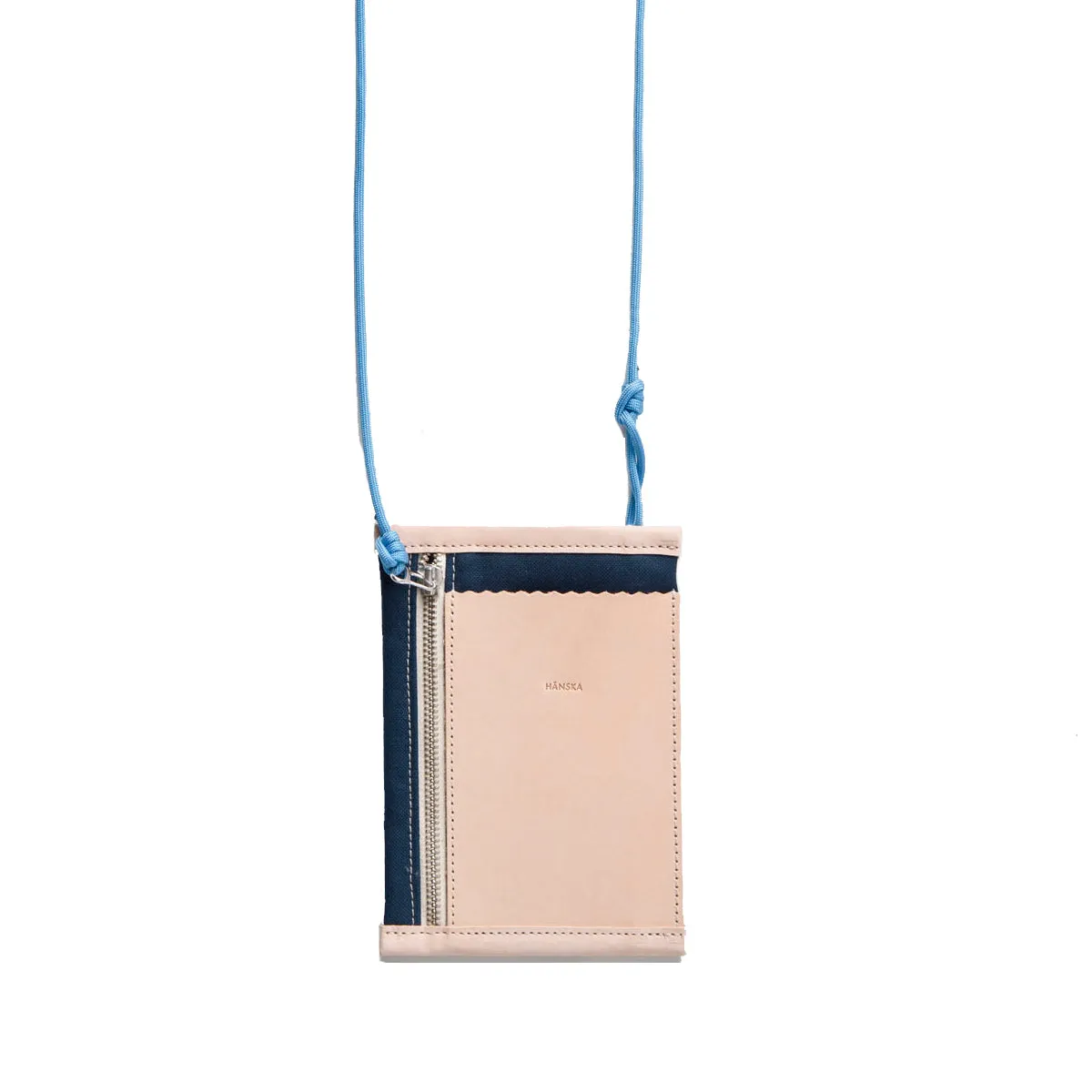 CHEST POUCH- linen/ prussian