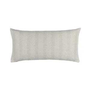 Chevron Lg. Rect. Pillow Raffia/White Cotton/Linen 14X29 (Insert Included)