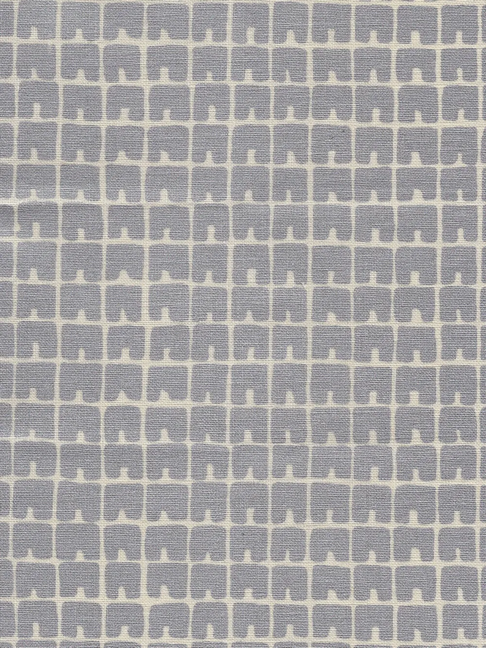 China Seas Fabric: Fez II - Custom Silver Metallic on Tan 100% Linen