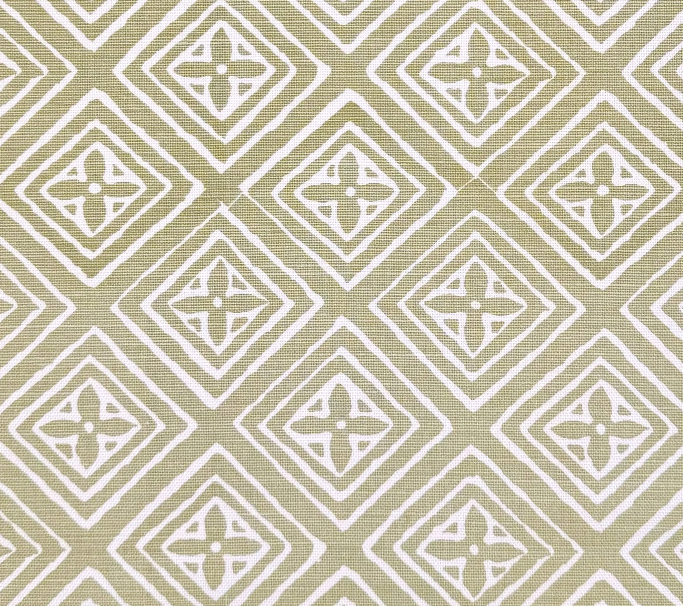 China Seas Fabric: Fiorentina Custom Celadon on Tinted Belgian Linen / Cotton