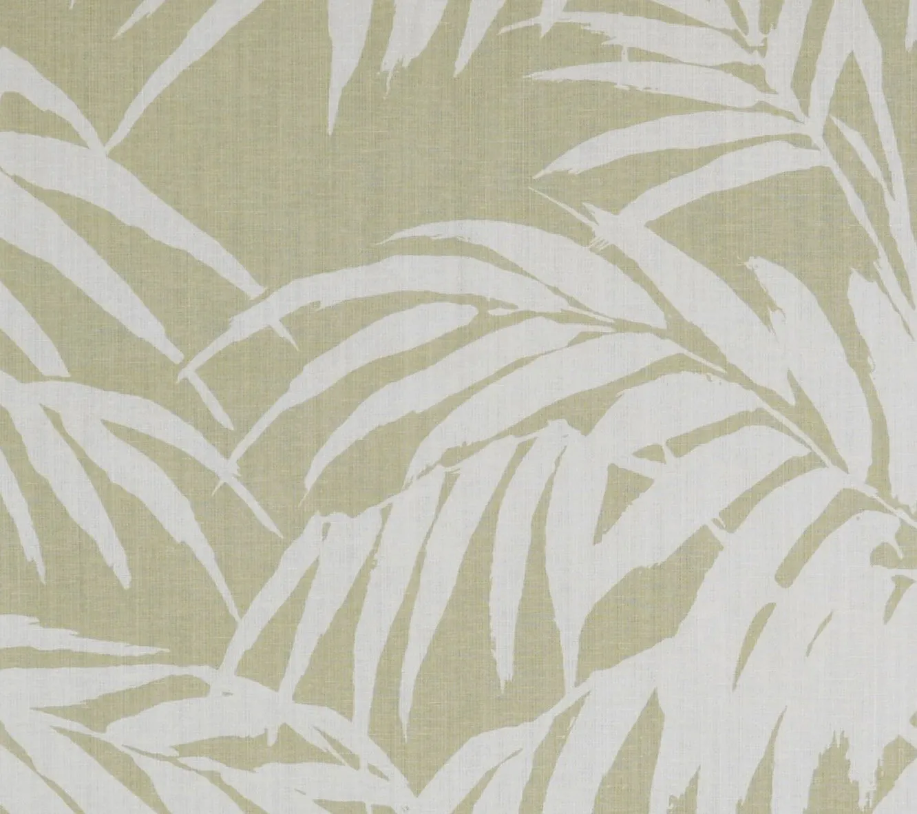 China Seas Fabric: Martinique Reverse - Custom Light Green on Tan 100% Belgian Linen