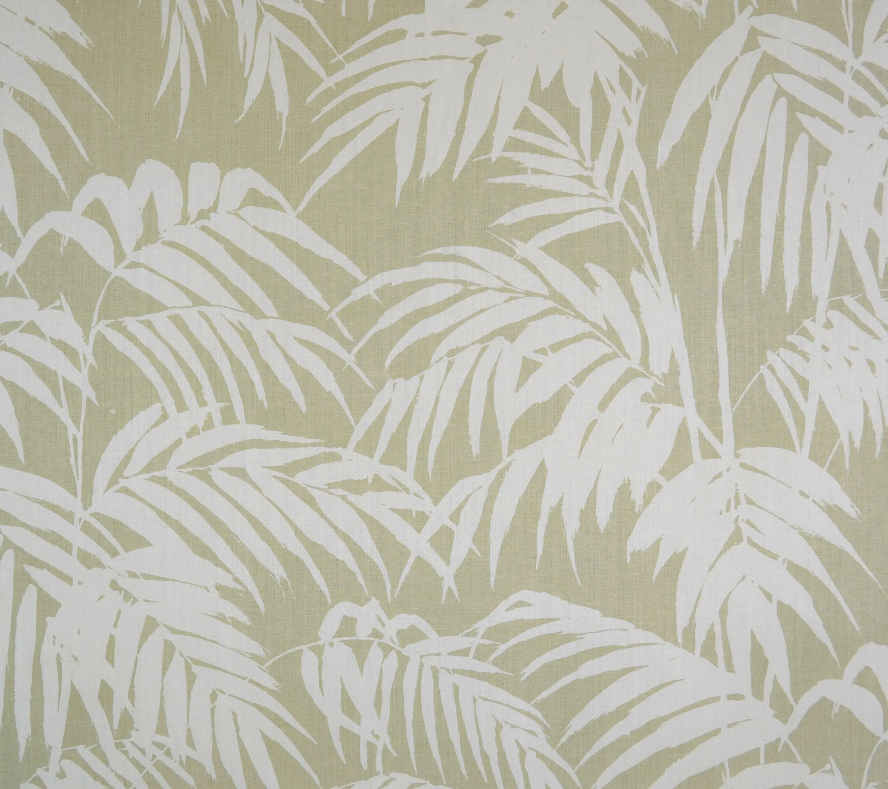 China Seas Fabric: Martinique Reverse - Custom Light Green on Tan 100% Belgian Linen