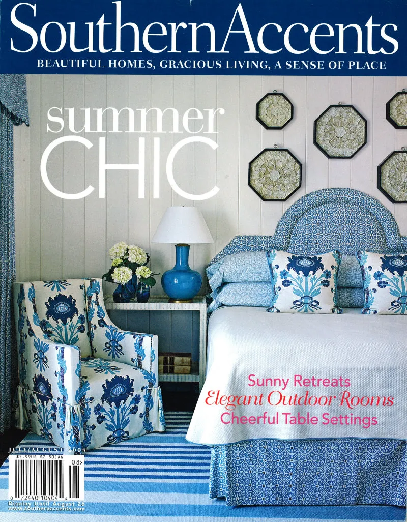 China Seas Fabric: Nitik II - Custom Terracotta on Tinted Belgian Linen / Cotton