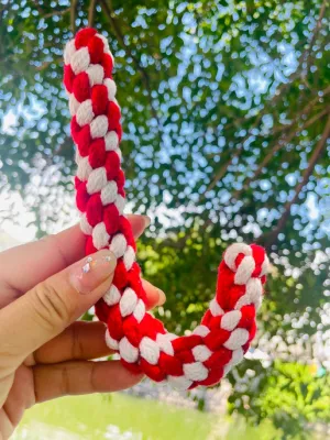 Christmas: Handmade Small Braided Rope Candy Cane