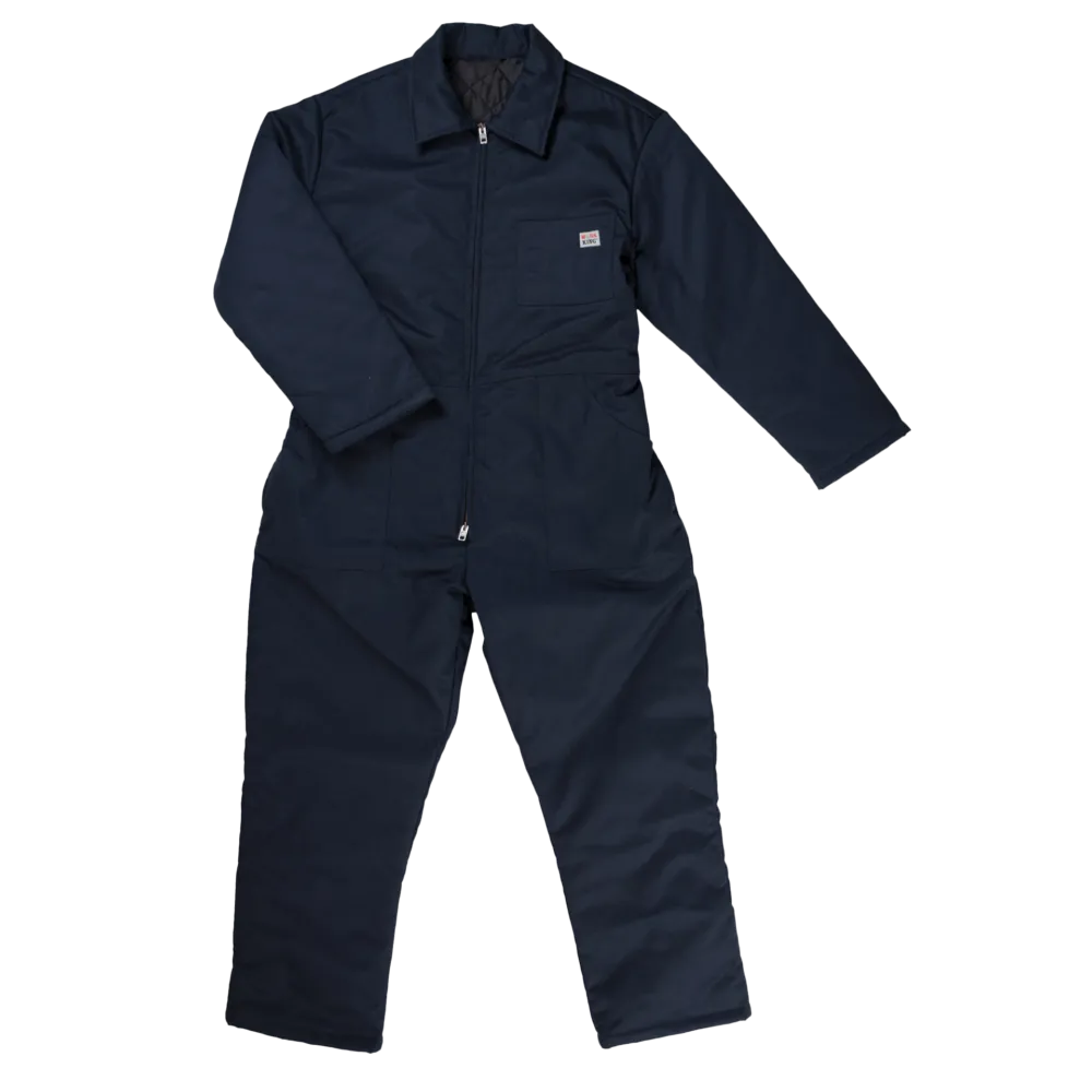 CL712121-3XL-Navy Coveralls Work King Twill Lined