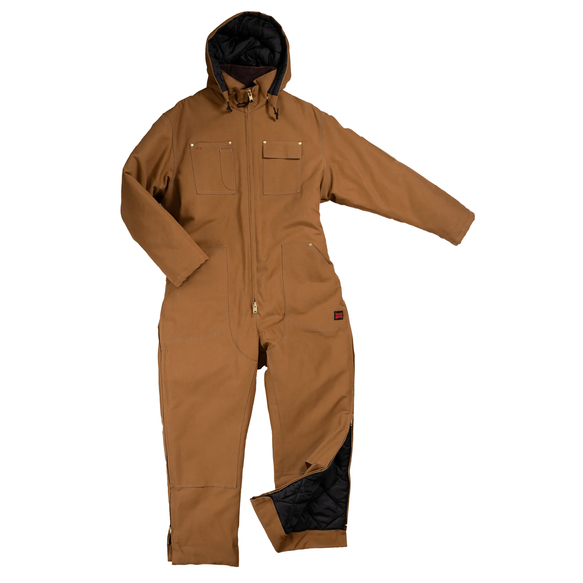 CLWC011-L-Brown Coveralls Insulated Tough Duck