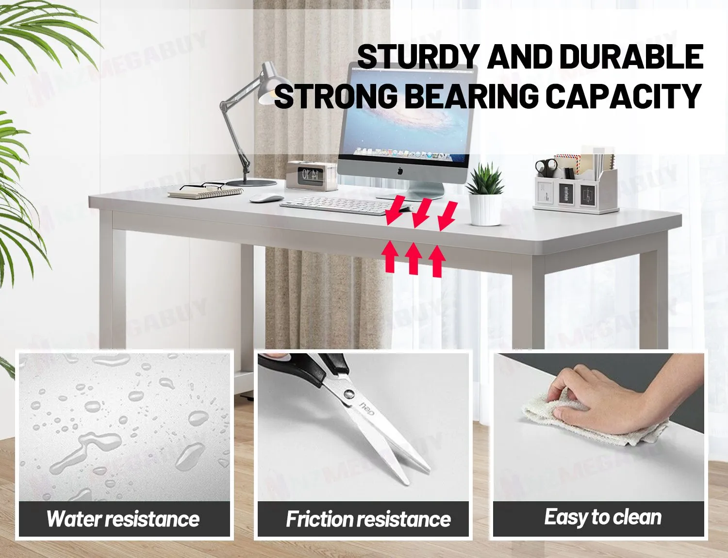Computer Desk Home Office Desk Workstation Gaming Writing Desk 2 sizes