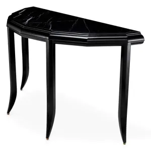 Console Table Javier - Waxed Black Finish