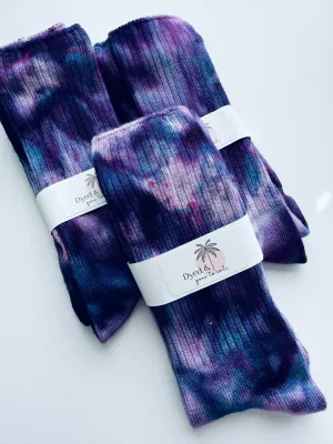 Cosmic Night Bamboo Ice Dye Socks Adult One Size