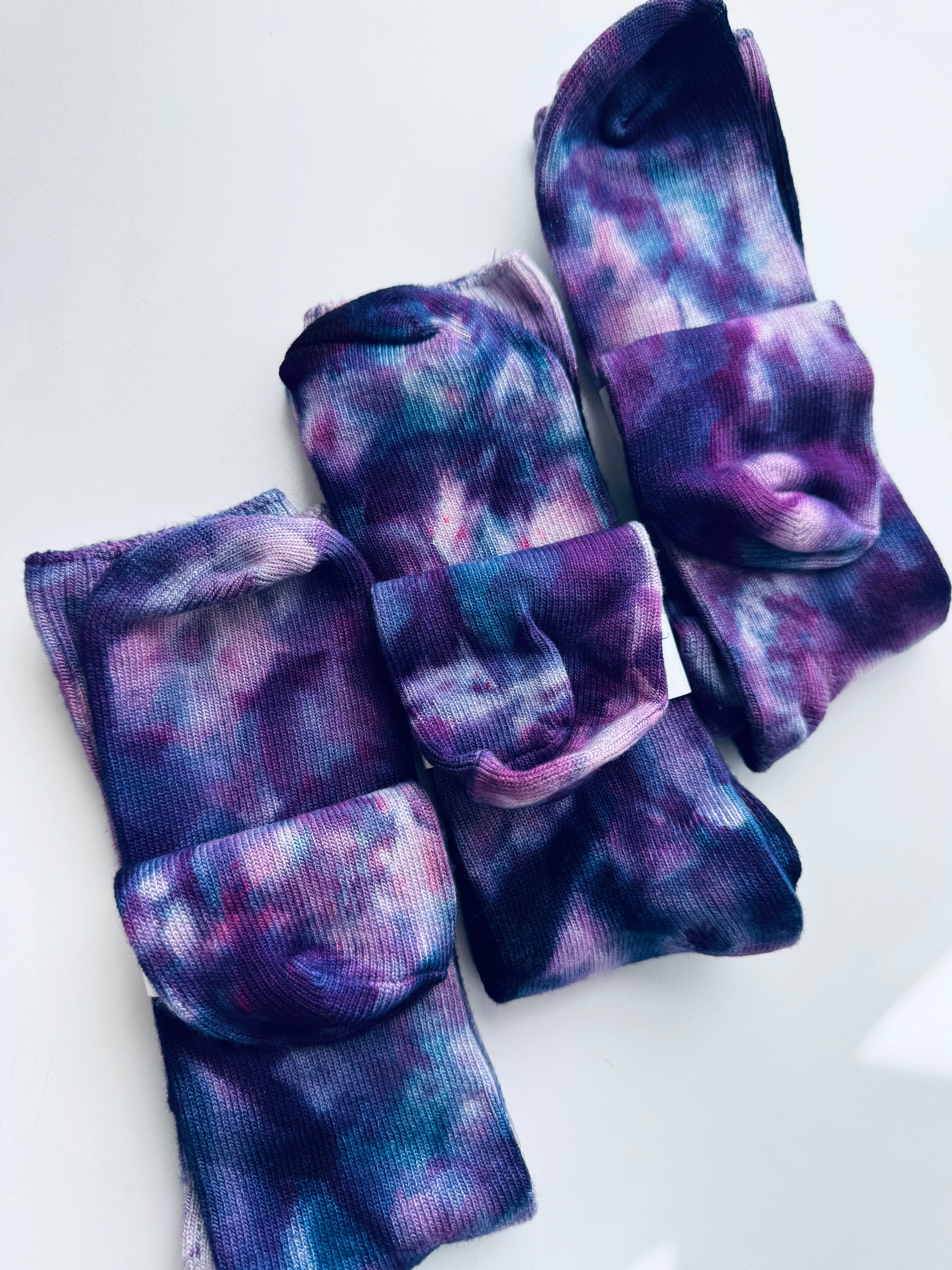 Cosmic Night Bamboo Ice Dye Socks Adult One Size