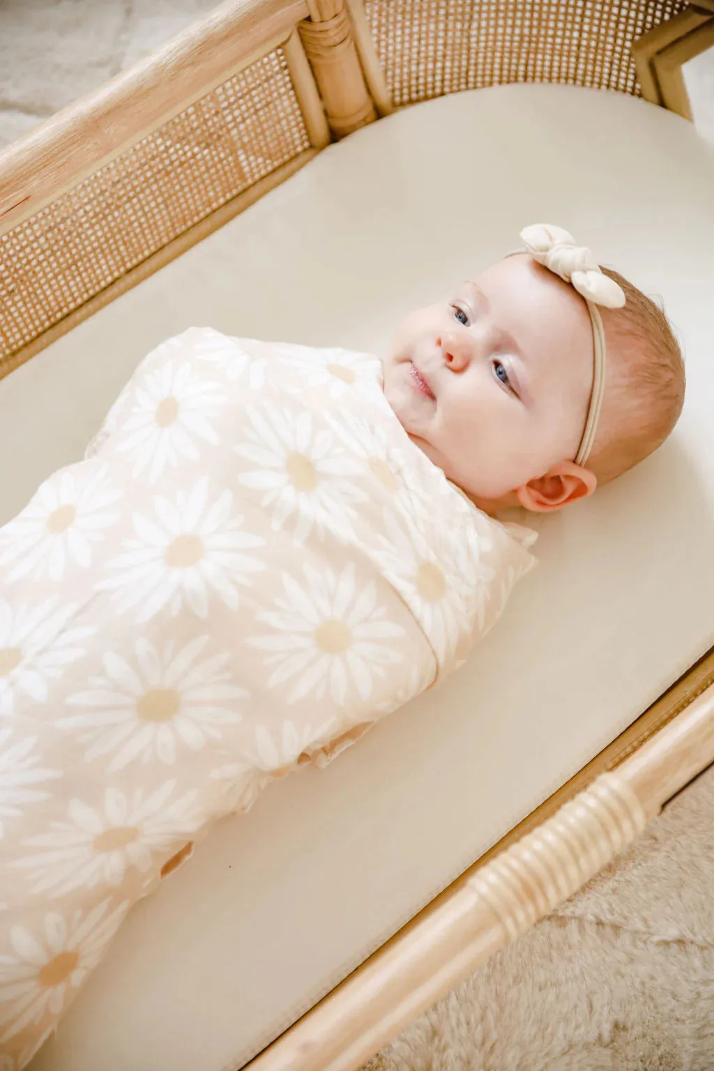 Cotton & Bamboo Swaddle Fleur
