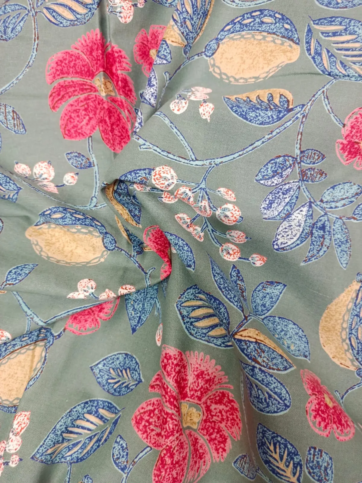 Cotton Linen Flax Digital Printed Fabric