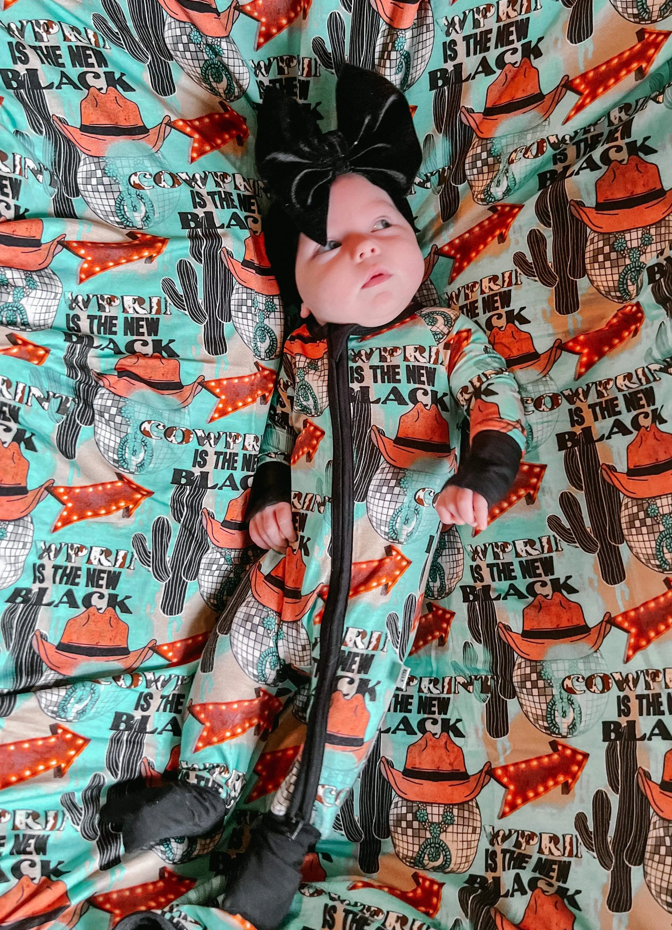Cow Print is the New Black Bamboo Sleeper ONLINE EXCLUSIVE