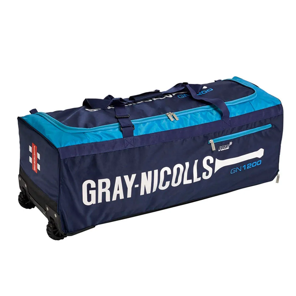 CRICKET BAG GN 1200 WHEELS GRAY NICOLLS
