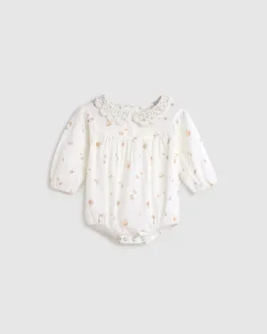 Crochet Collar Playsuit - Chintz