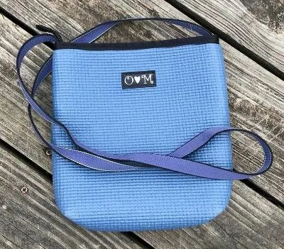 Cross Body Purse, Recycled Yoga Mats